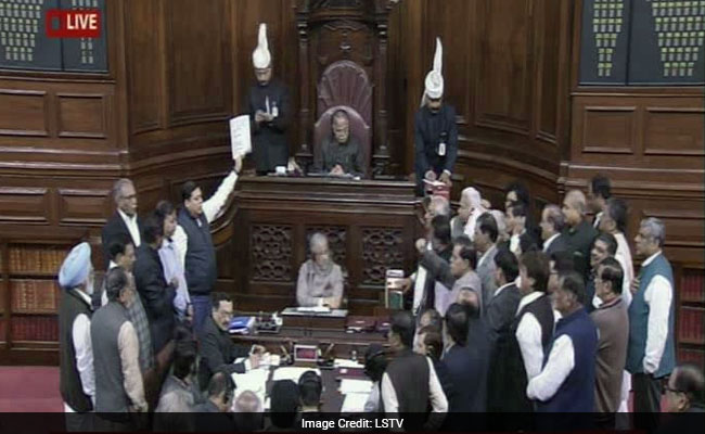 Opposition Protests On Demonetisation In Rajya Sabha Continues