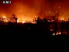दिल्‍ली : सदर बाजार की झुग्गी बस्ती में भीषण आग से चार घायल, 700 बेघर