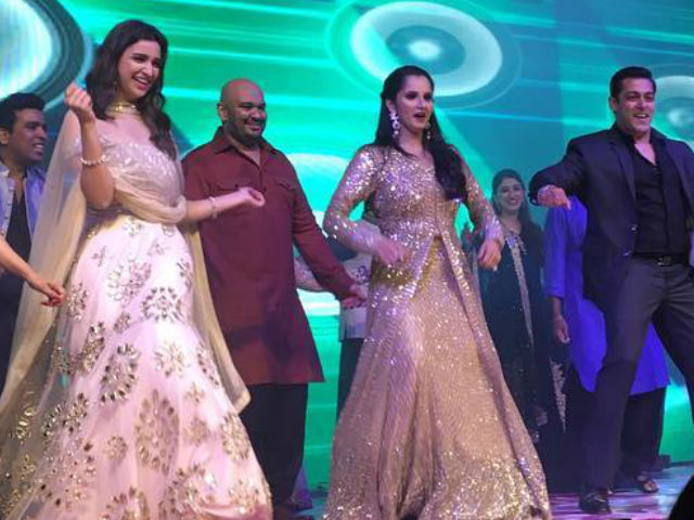 Salman Khan, Parineeti Chopra, Ram Charan At Sania Mirza's Sister's <i>Sangeet</i>