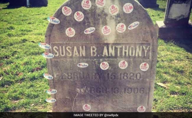 Steady Crowd Marks Election Day At Susan B Anthony's Grave