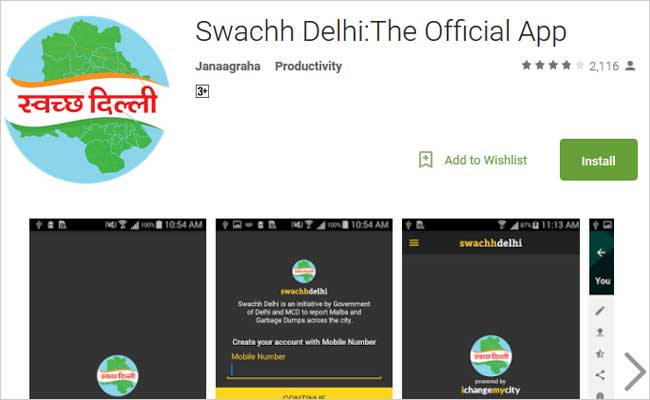 'Swachh Delhi' App Relaunched With Additional Features