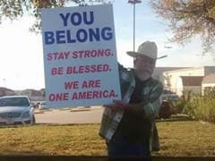 'You Belong. Stay Strong. Be Blessed': A Texas Man's Roadside Message To Muslims