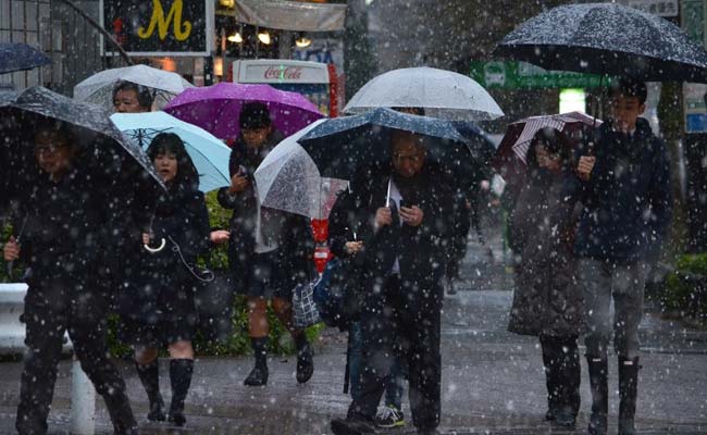 Tokyo Hit By First November Snow In 54 Years