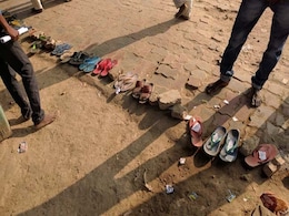 At PM Narendra Modi's Adopted Village In Varanasi, Slippers For Bank Queues At PM Narendra Modi's Adopted Village In Varanasi, Slippers For Bank Queues