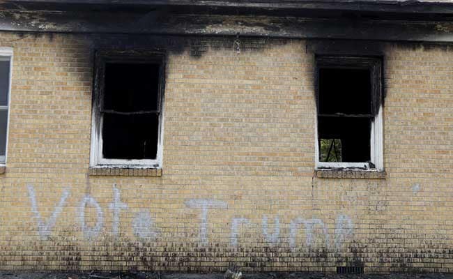 'Vote Trump' Painted On Wall Of Fire-Damaged Black Church