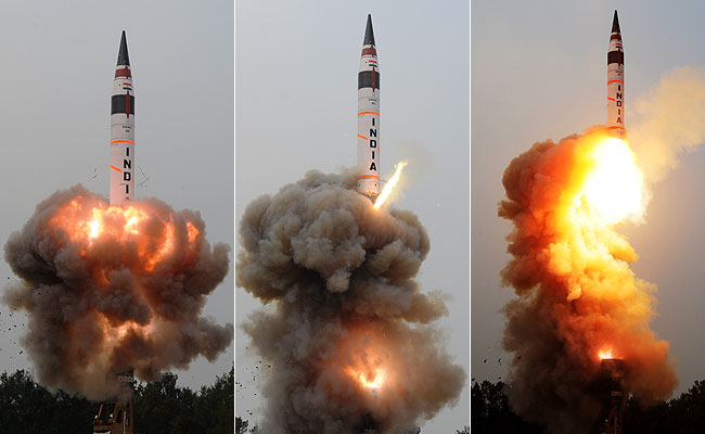 अब भारत के पास 5000 किलोमीटर तक की मिसाइल मारक क्षमता, अग्नि-5 का परीक्षण सफल