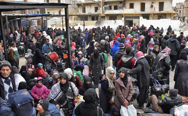 50,000 Pour Out Of East Aleppo As Syria Army Advances