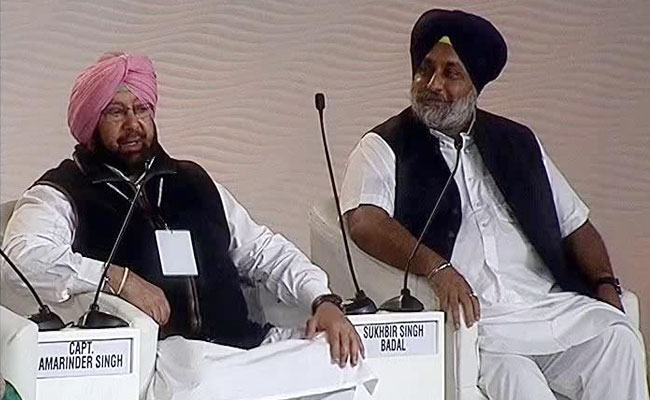Amarinder Singh And Sukhbir Badal Predict Seats For Parties In Punjab Polls