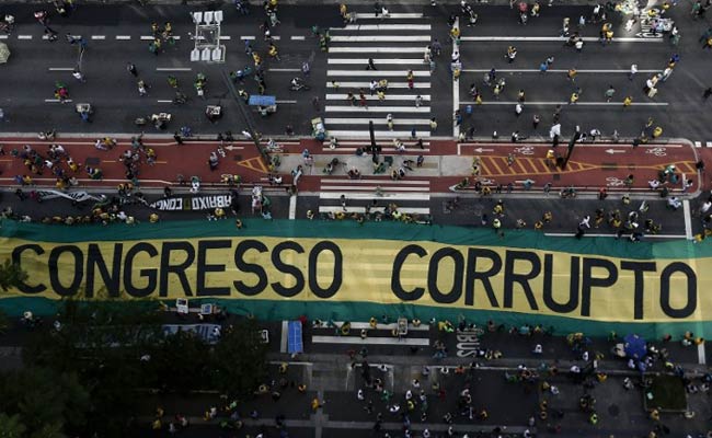 Brazilians Take To Streets Against Corruption