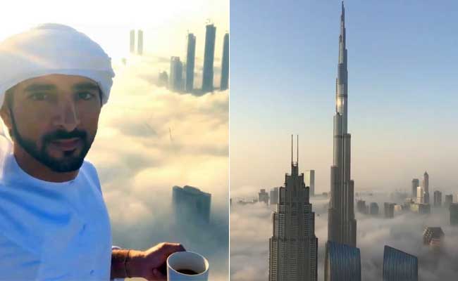 Dubai's Crown Prince Sips Coffee On Skyscraper In Stunning Skyline Video