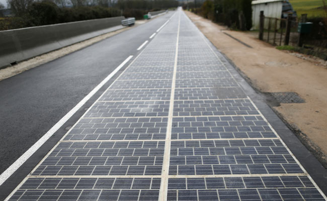 In First, Road Paved With Solar Panels Powers French Town