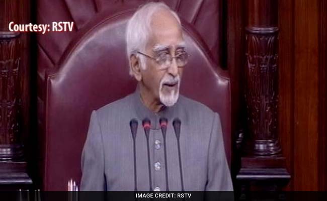 Upset Hamid Ansari On House Chaos: Peace Prevailed Only During Obituaries