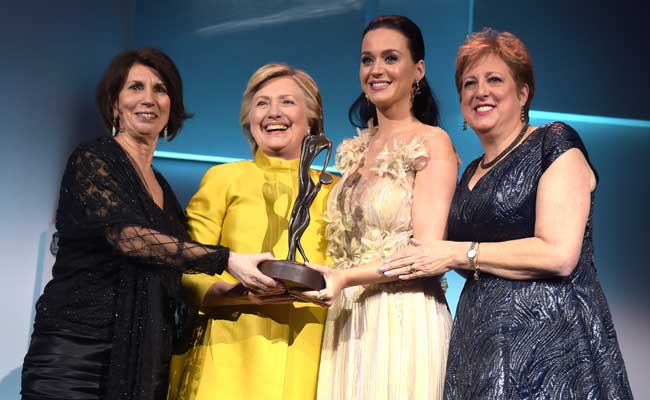 Hillary Clinton Surprises Gala For UNICEF, Katy Perry