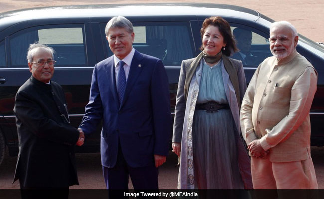 Kyrgyz President Visits India, Accorded Ceremonial Welcome At Rashtrapati Bhavan