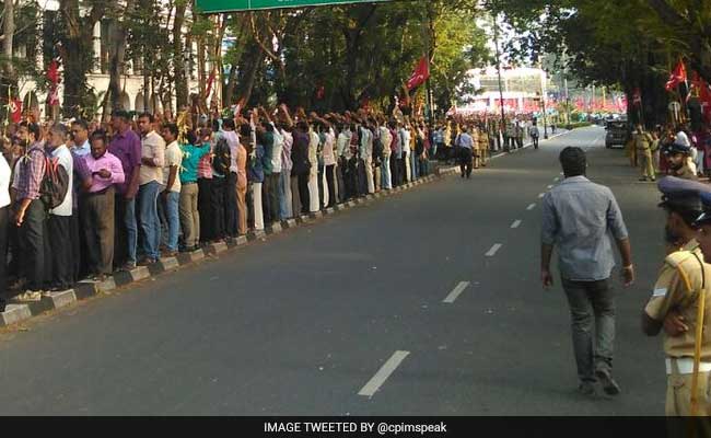 Formed 700-Km Human Chain In Kerala To Protest Notes Ban, Says Left