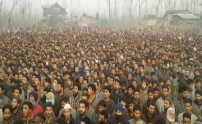 Funeral Of Dead Terrorists Keep Drawing Huge Crowds In Kashmir