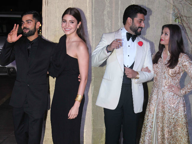 Anushka Sharma And Virat Kohli, Aishwarya And Abhishek Make Couples' Entry At Manish Malhotra's Party