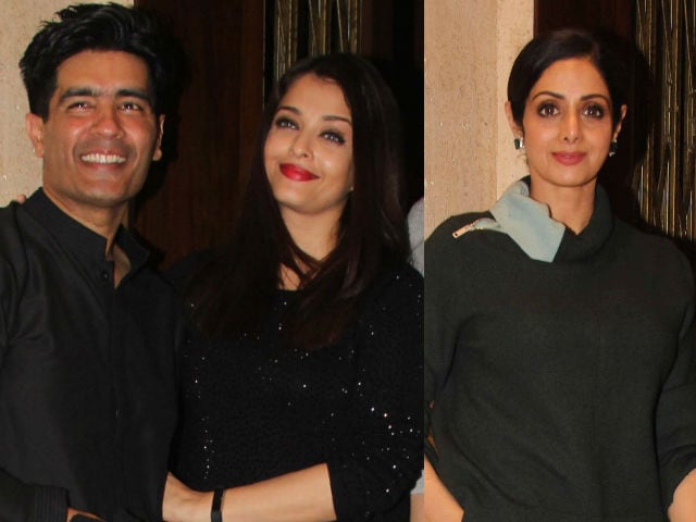 Abhishek Bachchan, Aishwarya Rai Bachchan & Sridevi grace Manish Malhotra's  birthday bash