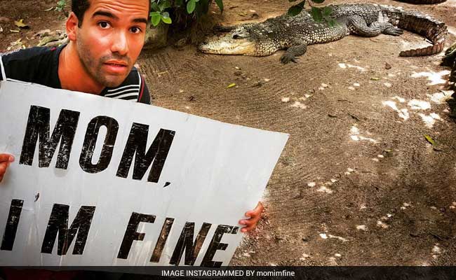 Travel The World, But Make Sure Mom Knows You're OK, Like This Man Does