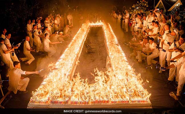 Indian Guru's Cake Is Record Breaking, Fire Extinguisher For Candles