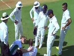 INDvsENG मुंबई टेस्ट : भुवनेश्वर कुमार का थ्रो अंपायर के सिर में लगा, मैदान पर गिरे, सब हो गए चिंतित INDvsENG मुंबई टेस्ट : भुवनेश्वर कुमार का थ्रो अंपायर के सिर में लगा, मैदान पर गिरे, सब हो गए चिंतित