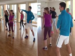 Novak Djokovic's 'Hips Don't Lie' Video From Dance Class He Crashed Novak Djokovic's 'Hips Don't Lie' Video From Dance Class He Crashed