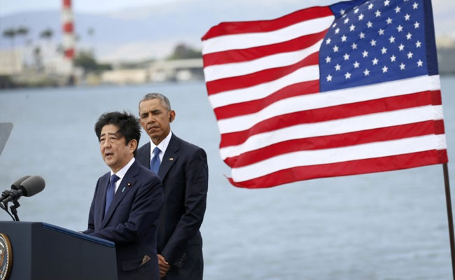 In Pearl Harbor Visit, Shinzo Abe Pledges Japan Will Never Wage War Again