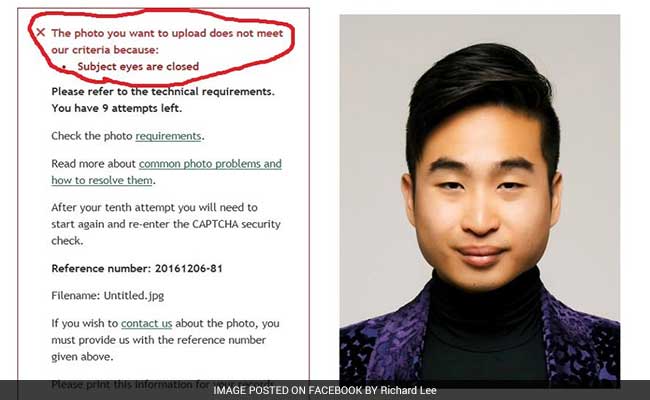 Passport Robot Tells Applicant Of Asian Descent To Open Eyes