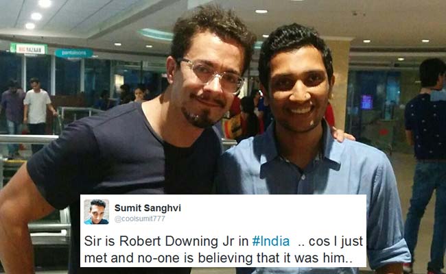 Calm Down Chennai. That Man You Posed With WASN'T Robert Downey Jr