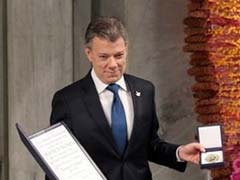 Colombian President Receives Nobel Prize For Peace Accord