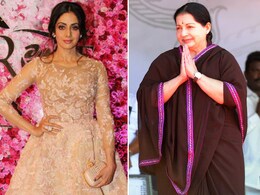 Sridevi's Tribute To J Jayalalithaa On Twitter With Old Photo Sridevi's Tribute To J Jayalalithaa On Twitter With Old Photo