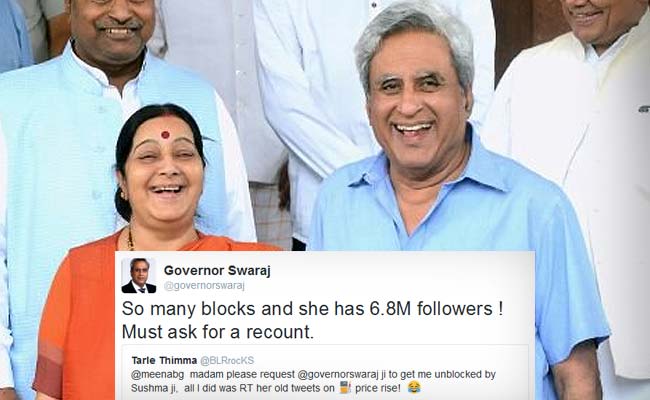 Sushma Swaraj's Husband Has Twitter Swag Equal To Hers