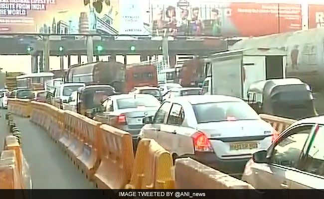 Commuters Hassled, Vehicles Caught In Snarl-Up At Mumbai Toll Plazas