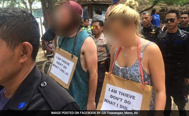 Tourists Paraded In 'Walk Of Shame' Over Bicycle Theft In Indonesia