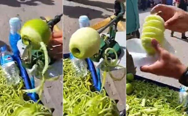 This Fruit Seller Peeling Apples Is The Top Trending Video On YouTube