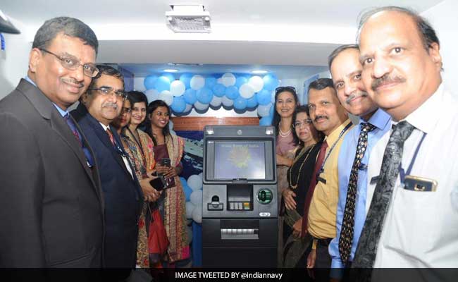 Aircraft Carrier INS Vikramaditya Gets Onboard ATM Machine