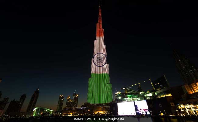 Burj Khalifa On Indian Republic Day: Dubai Tower Lit In Indian Colours