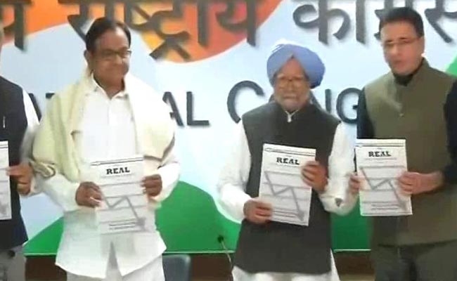 Manmohan Singh, P Chidambaram Release Congress' 'State Of Economy' Report: Highlights