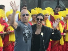 Deepika Padukone, Vin Diesel Arrive In India For <i>xXx: The Return Of Xander Cage</i>, Hand-In-Hand