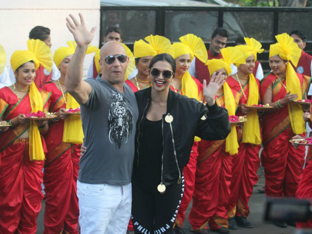 Deepika Padukone, Vin Diesel Arrive In India For <i>xXx: The Return Of Xander Cage</i>, Hand-In-Hand