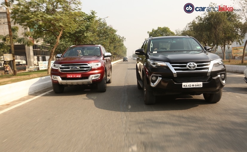 GST Rates on Car - ford endeavour vs toyota fortuner