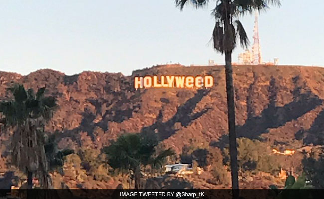 Someone Changed Hollywood Sign To Hollyweed In New Year's Eve Prank