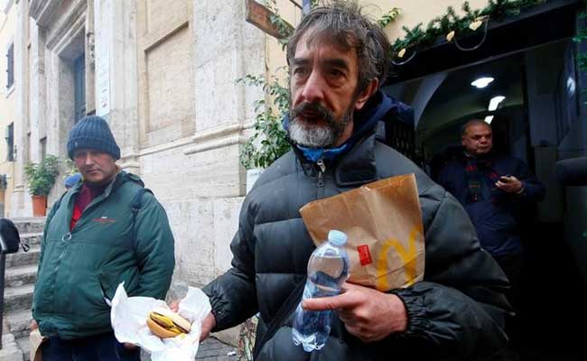 After Vatican Controversy, McDonald's Helps Feed Homeless In Rome