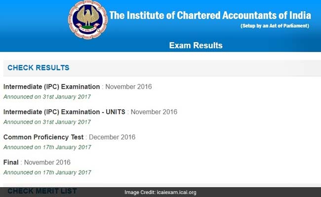 ICAI Results Of CA Intermediate IPCC November 2016 Declared: Know How To Check