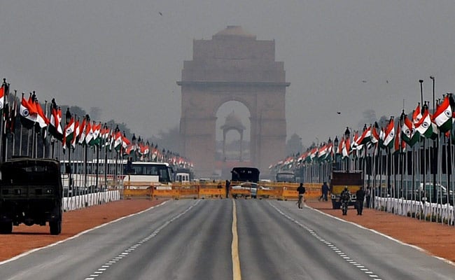 india gate on republic day