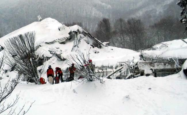 Italy Rescuers Race To Find 23 Missing In Avalanche Hotel