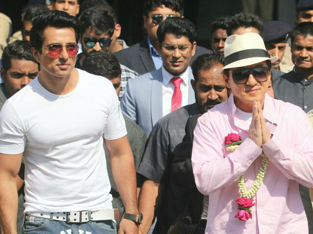 Sonu Sood Welcomes <i>Kung Fu Yoga</i> Co-Star Jackie Chan To India In Style