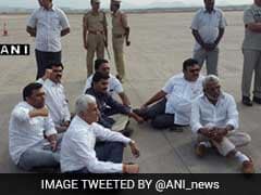 Jaganmohan Reddy Protests At Visakhapatnam Airport After Being Denied Entry Into City
