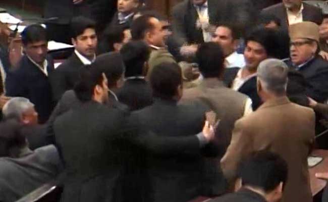 Ruckus In Jammu And Kashmir Assembly Over Unrest, Burhan Wani Controversy