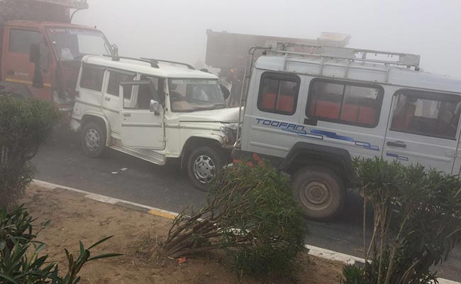 Fog Causes 30-Vehicle Pile-Up At Kanota On Jaipur-Agra Highway, 1 Dead